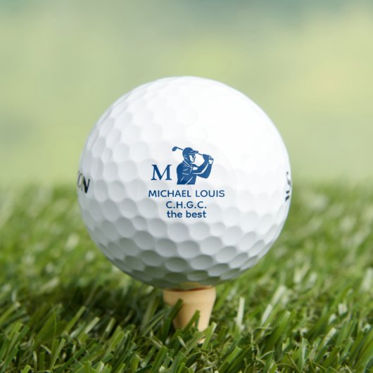 Golf Club Afkorting Naam met Monogram Golfballen (Insitu Shirt)