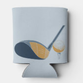 Golf Club and Ball Personalized Golfers Name Blikjeskoeler (Achterkant)