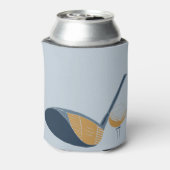 Golf Club and Ball Personalized Golfers Name Blikjeskoeler (Blikje Achterkant)