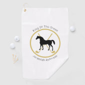 Golf Club and Horse Personalized Golfhanddoek (Insitu)