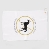 Golf Club and Horse Personalized Golfhanddoek (Horizontaal)