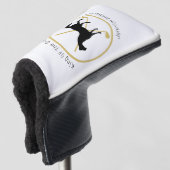 Golf Club and Horse Personalized Golfheadcover (3/4 voorkant)