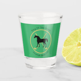 Golf Club and Horse Personalized Shot Glas