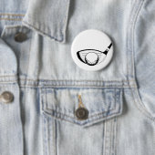 Golf Club & Ball Badge Ronde Button 5,7 Cm (In situ)