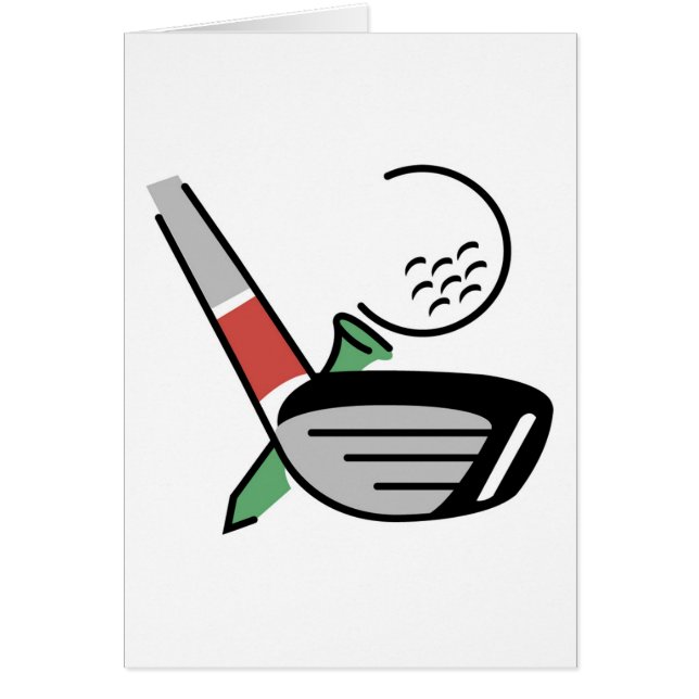Golf Club, Ball en T-shirt T-shirts en cadeautjes (Voorkant)