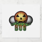 Golf Club Course Halloween Golfer Retirement Gift Sparkling Wijnetiket (Enkel label)