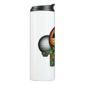 Golf Club Course Halloween Golfer Retirement Gift Thermosbeker (Gedraaid links)