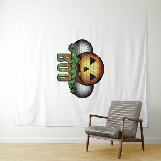 Golf Club Course Halloween Golfer Retirement Gift Wandkleed (In Situ (horizontaal))