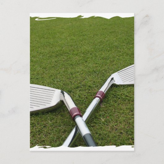 Golf Club Design Briefkaart (Voorkant)