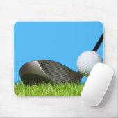 Golf Club Driver en ball Muismat (Met muis)