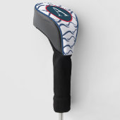 GOLF CLUB DRIVER HOESJE CUSTOM INITIAAL WAVE PATRO GOLFHEADCOVER (Schuin)