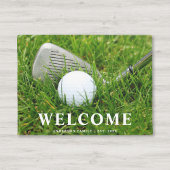 Golf Club en Ball Personalized Deurmat