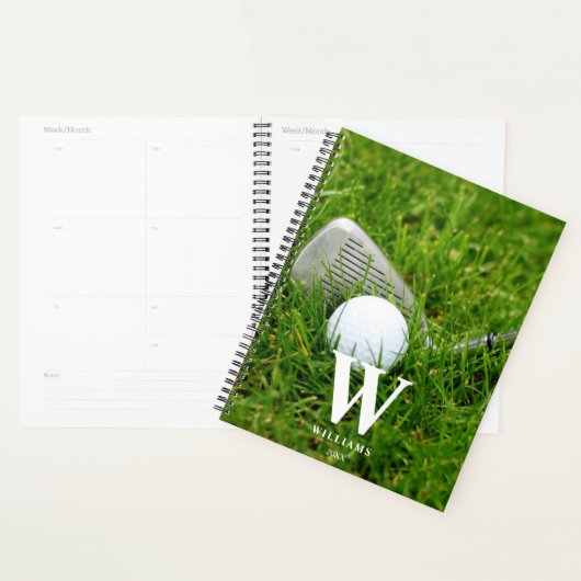 Golf Club en Ball Personalized Planner (Display)