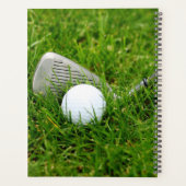 Golf Club en Ball Personalized Planner (Achterkant)