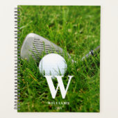 Golf Club en Ball Personalized Planner (Voorkant)