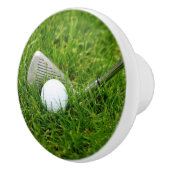 Golf Club en Golf Ball Keramische Knop (Rechts)