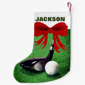 Golf Club en Golf Ball Small Kerststop Kleine Kerstsok (Achterkant)