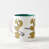 Golf Club Fetching Rabbit Ceramic Mok (Voorkant links)