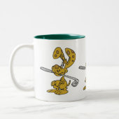 Golf Club Fetching Rabbit Ceramic Mok (Links)