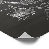 Golf Club Head 1926 Patent Art - Chalkboard Poster (Hoek)