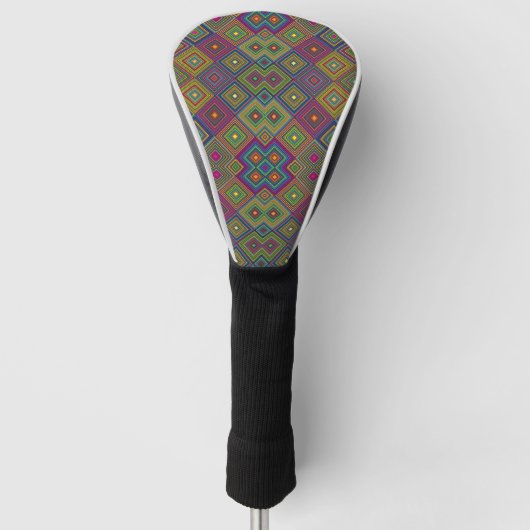 Golf club head cover with a colorful (Voorkant)