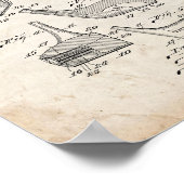 Golf-club Head Patent - Oude look Poster (Hoek)