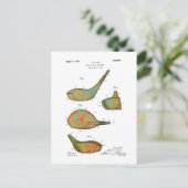 GOLF CLUB-HOOFDPATENT - Briefkaarten (Staand voorkant)