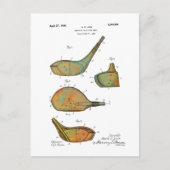 GOLF CLUB-HOOFDPATENT - Briefkaarten (Voorkant)