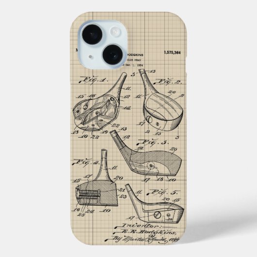 Golf Club Illustratie Case-Mate iPhone Case (Achterkant)