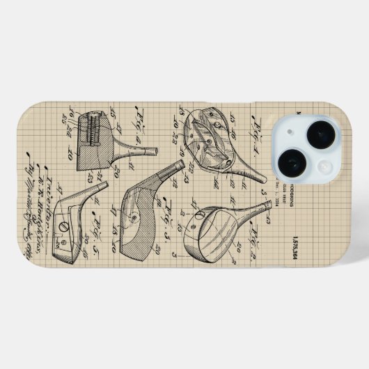 Golf Club Illustratie Case-Mate iPhone Case (Achterkant (horizontaal))