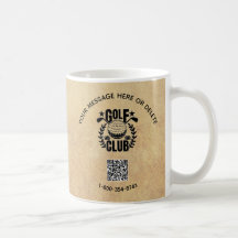 Golf Club League Aangepaste Logo QR-code