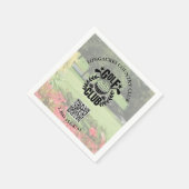 Golf Club League Foto Aangepaste Logo QR Code Servet (Hoek)