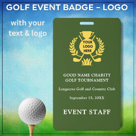 Golf Club League Logo Evenement Personeel Badge