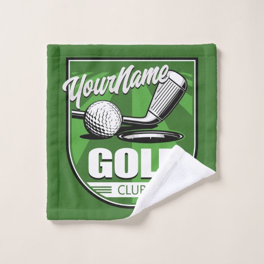Golf Club NAME Pro Golfer Player Persoonlijk Bad Handdoek (Wasdoekje)