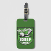 Golf Club NAME Pro Golfer Player Persoonlijk Bagagelabel (Voorkant (verticaal))