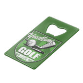 Golf Club NAME Pro Golfer Player Persoonlijk Creditkaart Flessenopener (Voorkant Gekanteld)