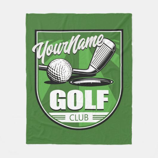 Golf Club NAME Pro Golfer Player Persoonlijk Fleece Deken (Voorkant)