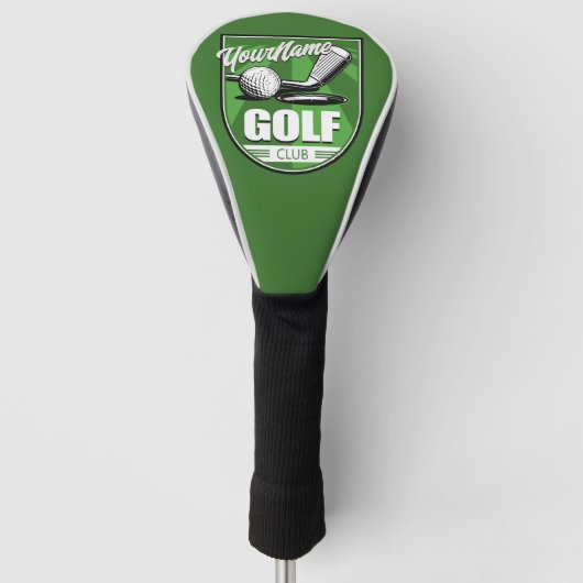 Golf Club NAME Pro Golfer Player Persoonlijk Golfheadcover (Voorkant)