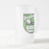 Golf Club NAME Pro Golfer Player Persoonlijk Matglas Bierpul (Voorkant rechts)