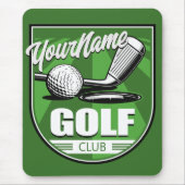 Golf Club NAME Pro Golfer Player Persoonlijk Muismat (Voorkant)