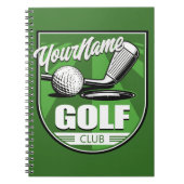 Golf Club NAME Pro Golfer Player Persoonlijk Notitieboek (Voorkant)