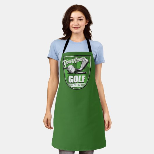 Golf Club NAME Pro Golfer Player Persoonlijk Schort (Gedragen)