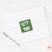 Golf Club NAME Pro Golfer Player Persoonlijk Vierkante Sticker (Envelop)