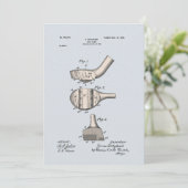  Golf Club Patent Blank Wenskaart (Staand voorkant)