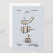  Golf Club Patent Blank Wenskaart (Voorkant / Achterkant)