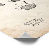 Golf-club Patent - Oude look Poster (Hoek)