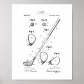 Golf-club Patent Poster (Voorkant)