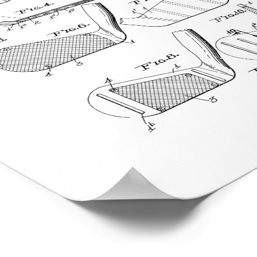 Golf Club Patent Poster (Hoek)