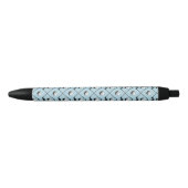Golf Club Pattern Blue Zwarte Inkt Pen (Voorkant)