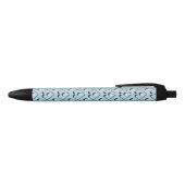 Golf Club Pattern Blue Zwarte Inkt Pen (Bovenkant)
